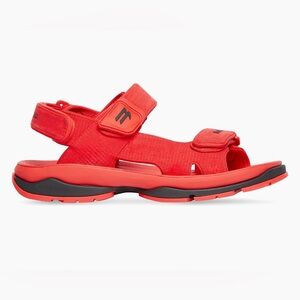 NEW Authentic Balenciaga Tourist Ripstop Red Sandals